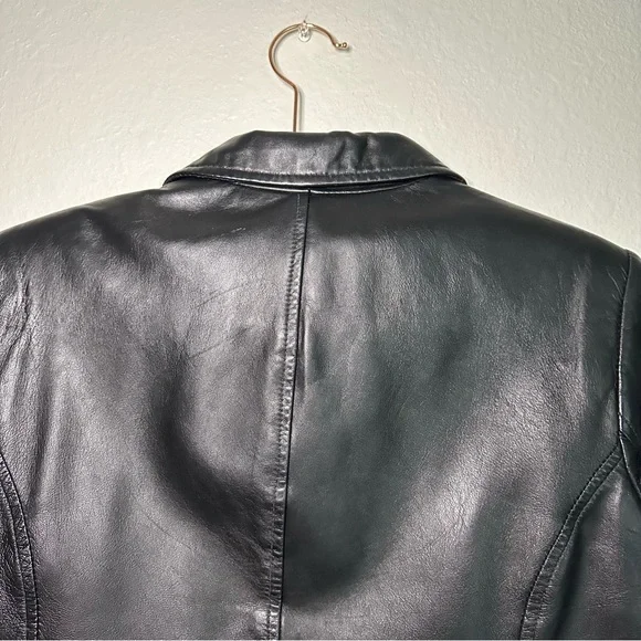 Vintage Black Genuine Leather Jacket - Picture 10 of 10
